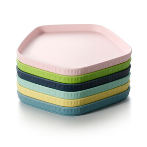 9.3 Inch Colorful Pentagon Melamine Dessert Plates ZT025FSMS