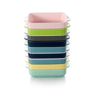 8.3 Inch Colorful Rectangular Melamine Plates With Handles ZT027FSMS