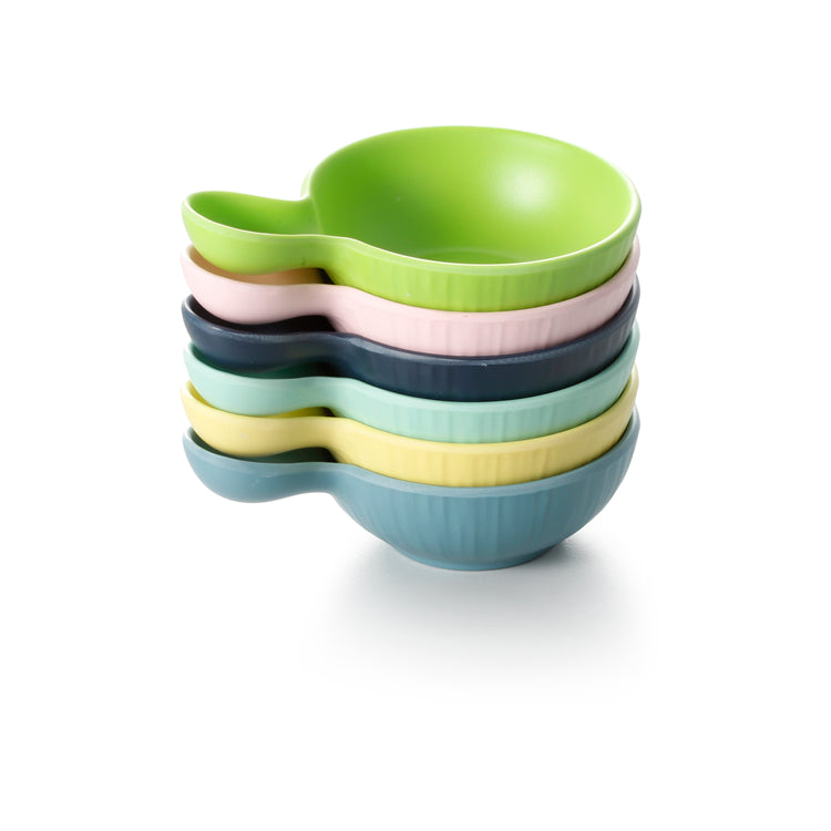 5.5 Inch Colorful Melamine Sauce Dish With Handle ZT029FSMS