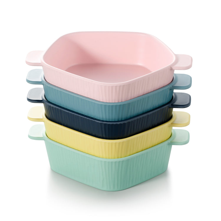 10 Inch Colorful Melamine Pentagon Bowls With Handles ZT034FSMS
