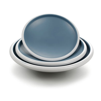 8.3 Inch Blue Round Melamine Deep Plates 25007LBSS