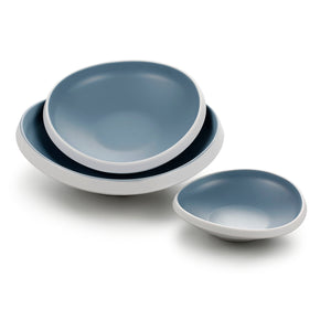 10.2 Inch Blue and White Irregular Melamine Plates 25027LBSS