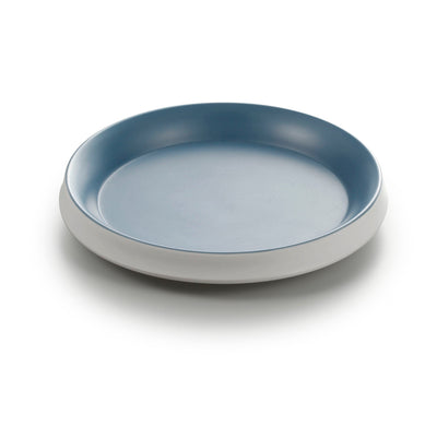 7.8 Inch Blue and White Round Melamine Charger Plate 25032LBSS