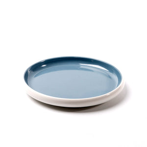 7.1 Inch Blue and White Round Melamine Plate 25043LBSS