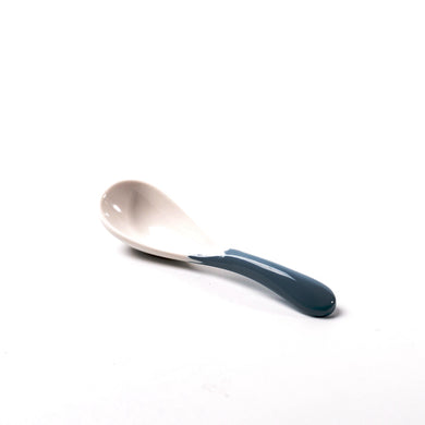 6.1 Inch Blue and White Melamine Spoon 25046LBSS