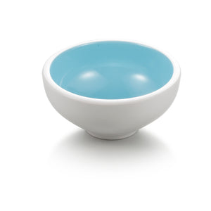 4.5 Inch Cyan and White Round Melamine Small Bowl BT18005QBSS
