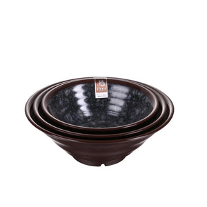 7 Inch Black Ink Design Melamine Ramen Bowls SS001KHD