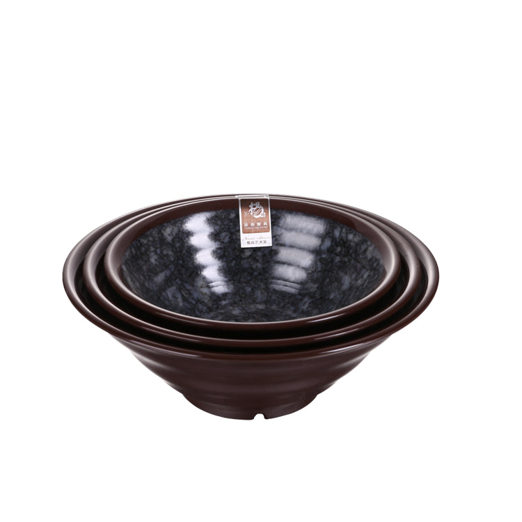 7 Inch Black Ink Design Melamine Ramen Bowls SS001KHD
