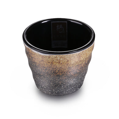 3.3 Inch Brown with White Spot Melamine Non Slip Cup 2033TT