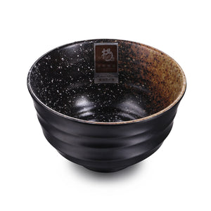 5 Inch Brown with White Spot Non Slip Melamine Bowl JW1105TT