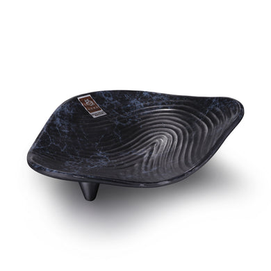 10 Inch Blue Marble Irregular Melamine Sushi Plate 2510LW
