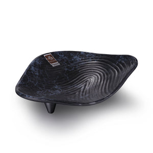 10 Inch Blue Marble Irregular Melamine Sushi Plate 2510LW