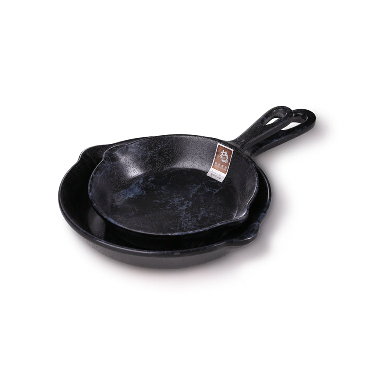 Blue Marble Melamine Pan Plates With Handle 43102LW