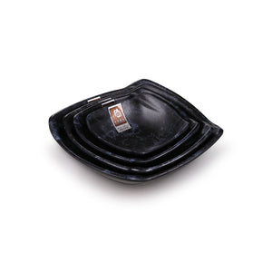 4 Inch Blue Marble Melamine Irregular Bowls A52004LW