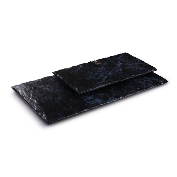 20 Inch Blue Marble Melamine Sushi Serving Trays G416910LW