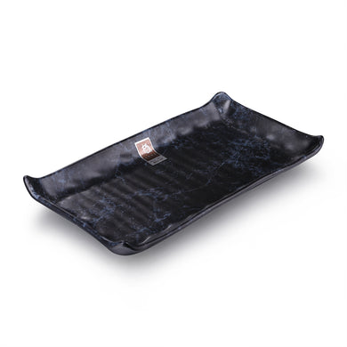 11 Inch Blue Marble Melamine Rectangular Plate G416950LW