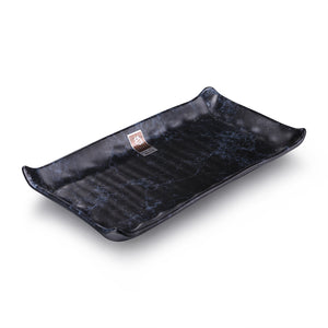 11 Inch Blue Marble Melamine Rectangular Plate G416950LW