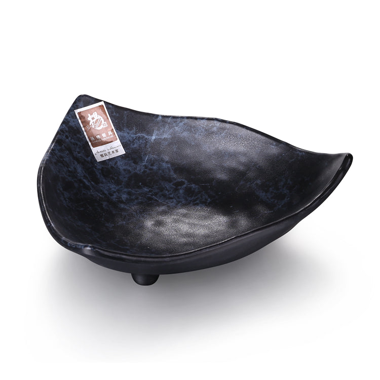 7 Inch Blue Marble Melamine Triangle Bowl G626960LW