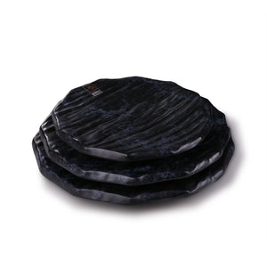 13.5 Inch Blue Marble Irregular Melamine Buffet Plates M218810LW