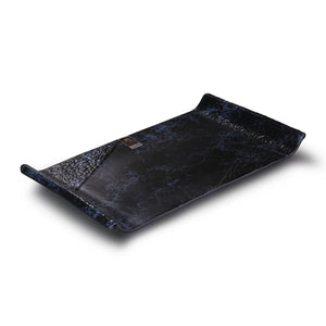 14 Inch Blue Marble Rectangular Melamine Dessert Plate M414890LW
