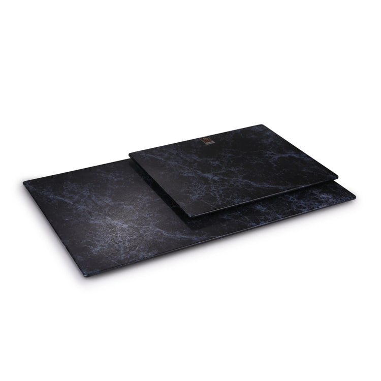20.9 Inch Blue Marble Rectangular Melamine Plates M418240LW