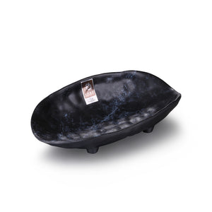 7.5 Inch Blue Marble Melamine Irregular Bowl YG140054LW