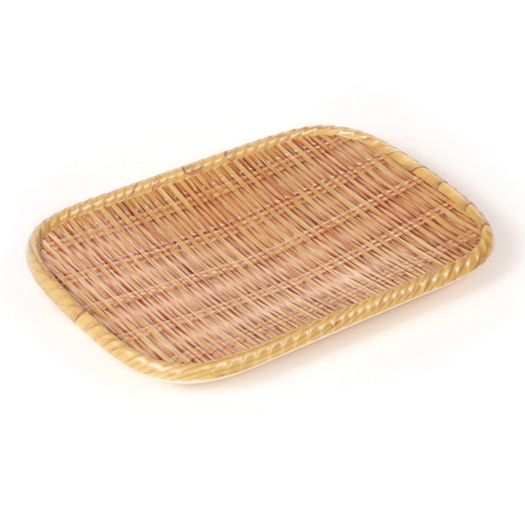 10 Inch Bamboo Rectangular Melamine Plate 1371110HZB