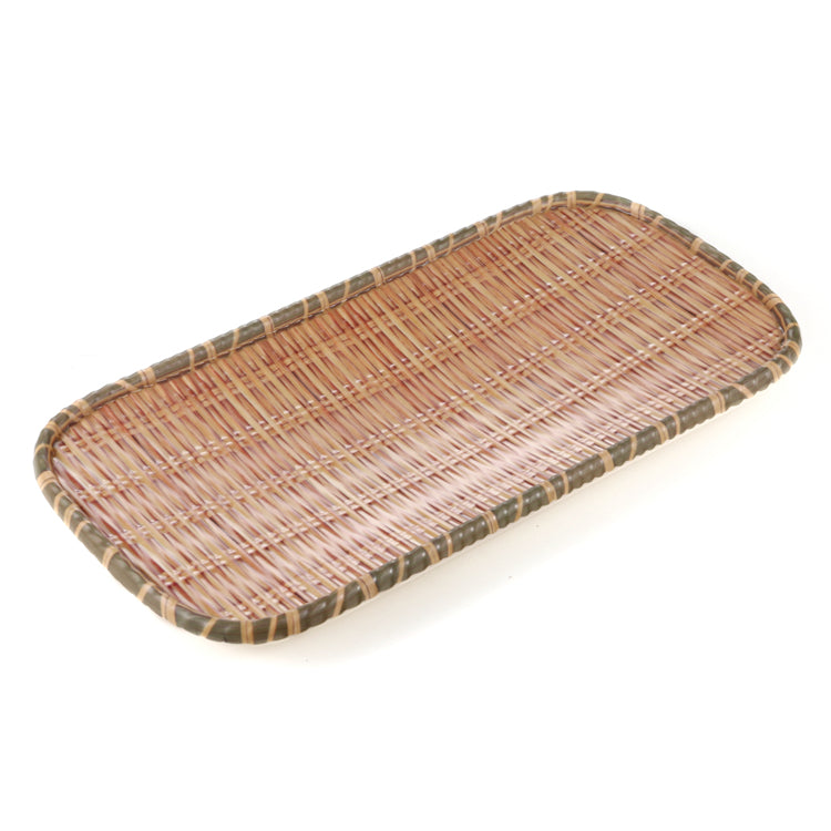 14 Inch Bamboo Rectangular Melamine Plate 1371114CZB