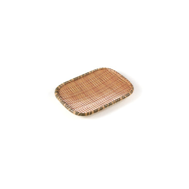 8.7 Inch Bamboo Rectangular Melamine Plate 1371308CZB