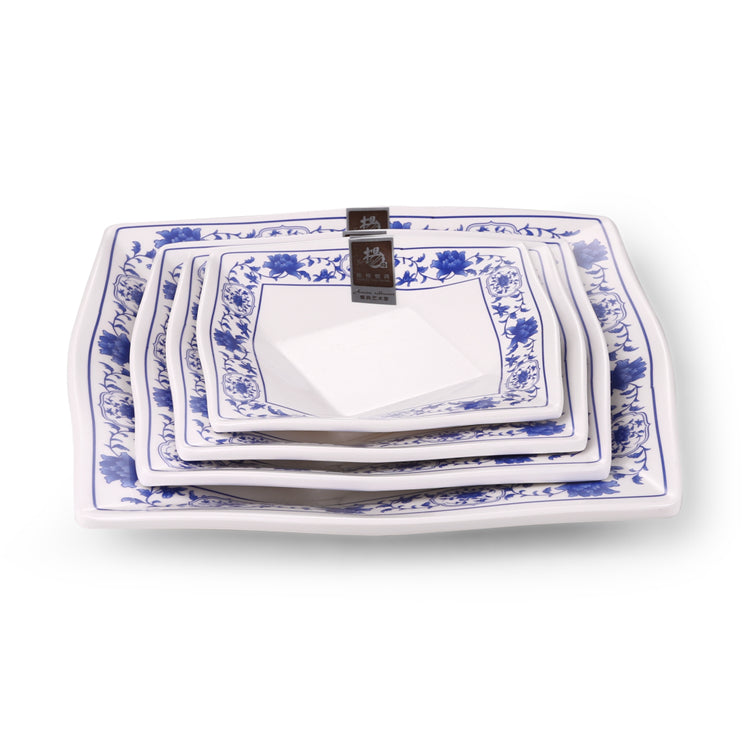 6 Inch Flower Design Irregular Melamine Plates 87006LMD