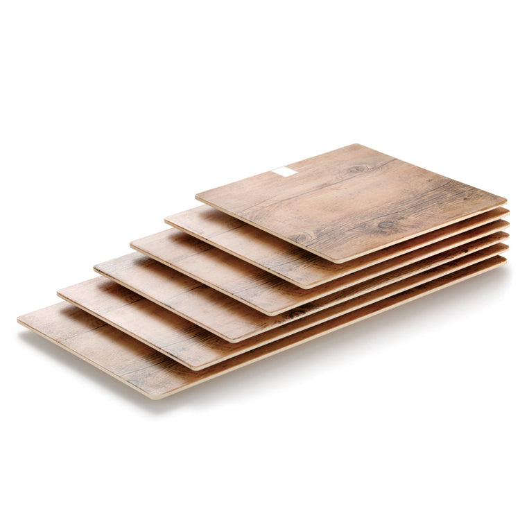 20 Inch Wooden Square Melamine Serving Trays J358180MW11ZG