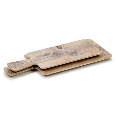 11 Inch Wooden Rectangular Melamine Serving Tray JM16002MW11ZG