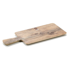 16.5 Inch Wooden Rectangular Melamine Tray with Handle JM16003MW11ZG
