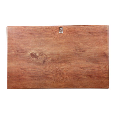 24 Inch Wooden Rectangular Melamine Serving Tray JM16015MW11ZG