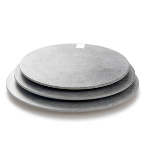 11 Inch Wooden Round Melamine Serving Trays M218201MW11ZG