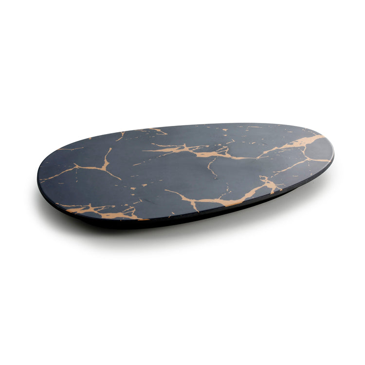 10.2 Inch Flower Design Melamine Oval Serving Trays 27021HJ