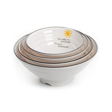 Summer Sunshine Double Color Ramen Bowls C03410SS010GYQ