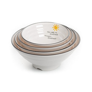 Summer Sunshine Double Color Ramen Bowls C03410SS010GYQ