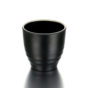 3 Inch Black with White Rim Melamine Drink Cup JW2024BBH