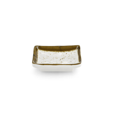 3.6 Inch Green Rim Melamine Small Sauce Dish Y1200YLC