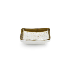3.6 Inch Green Rim Melamine Small Sauce Dish Y1200YLC