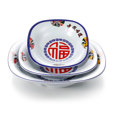 11 Inch Chinese Design Square Melamine Restaurant Plates J422470ZGWD