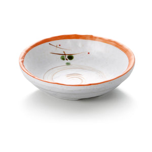 4 Inch Orange Rim Round Melamine Bowl  JM169100YYZQ