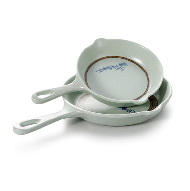Blue Melamine Pan Plate with Handle 43102YYJN