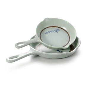 Blue Melamine Pan Plate with Handle 43102YYJN
