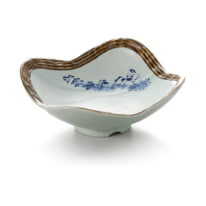 4.2 Inch Blue with Brown Rim Melamine Miso Soup Bowl JM16963YYJN