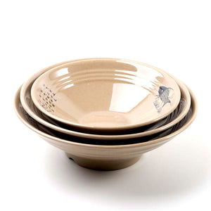 7.5 Inch Chinese Style Round Melamine Ramen Bowls C03575NNYY