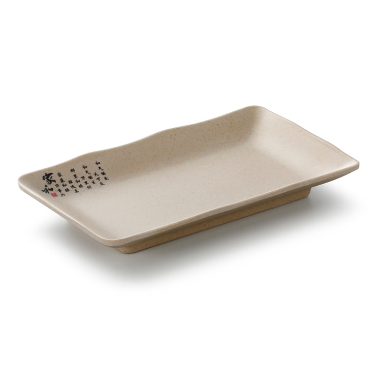 8 Inch Chinese Style Melamine Rectangular Plate PW5408NNYY