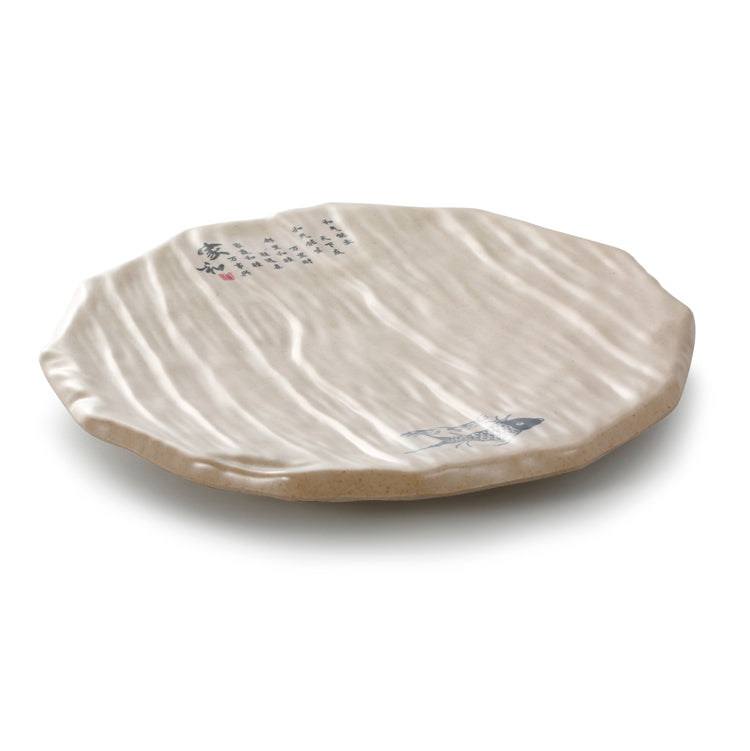 11.5 Inch Chinese Style Melamine Flat Plate PYG140003NNYY