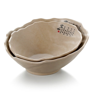 9 Inch Chinese Style Melamine Irregular Bowls PYG140067NNYY